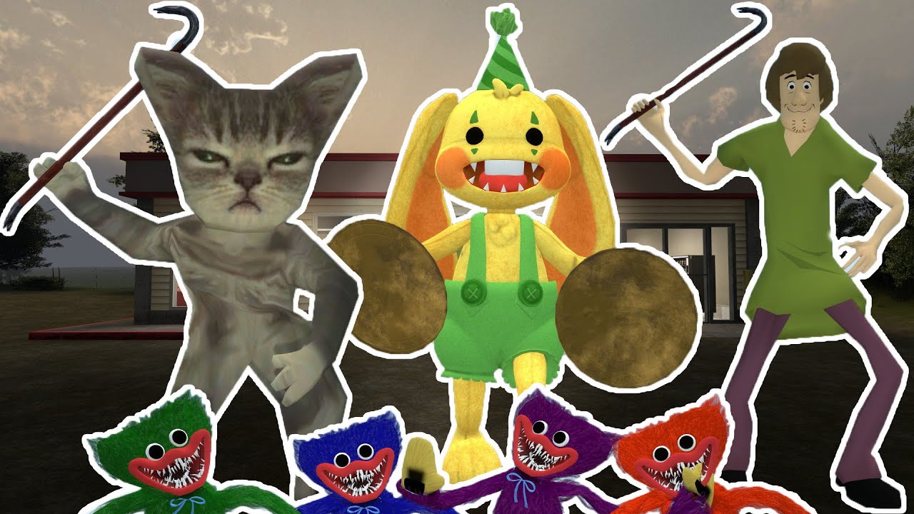 DRAGOS IMPREUNA CU DOMNUL MOTAN SI DRACULASS VS BONZO IEPURASUL VS WHACK-A-HUGGY SI KISSY MISSY!