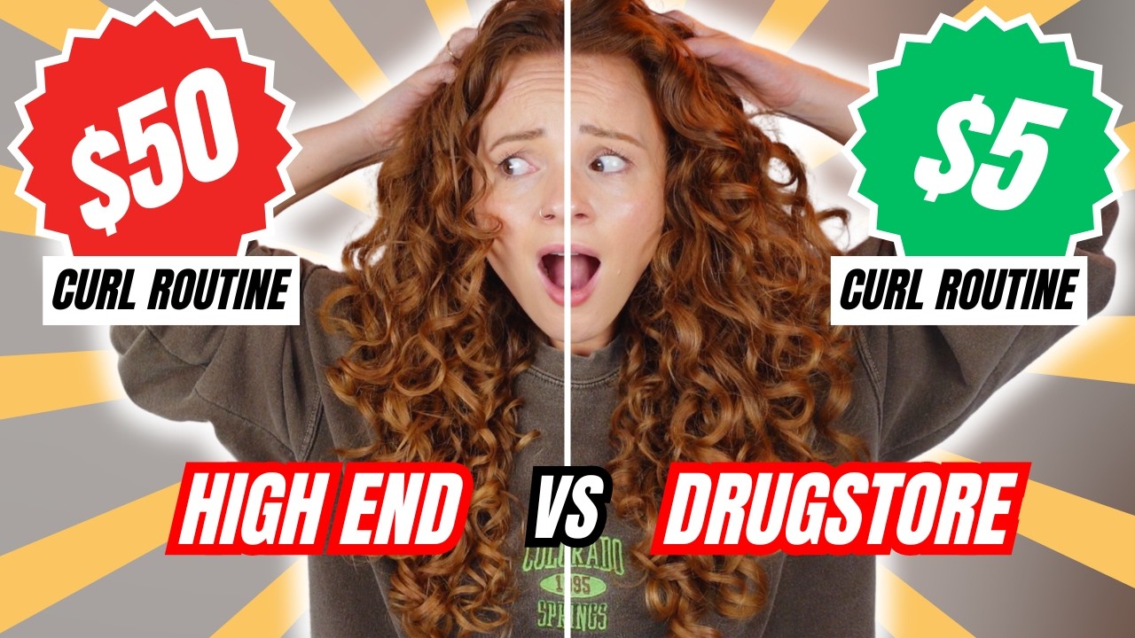 CHEAP VS HIGH END CURLY HAIR PRODUCTS ROUTINE | is there a difference?