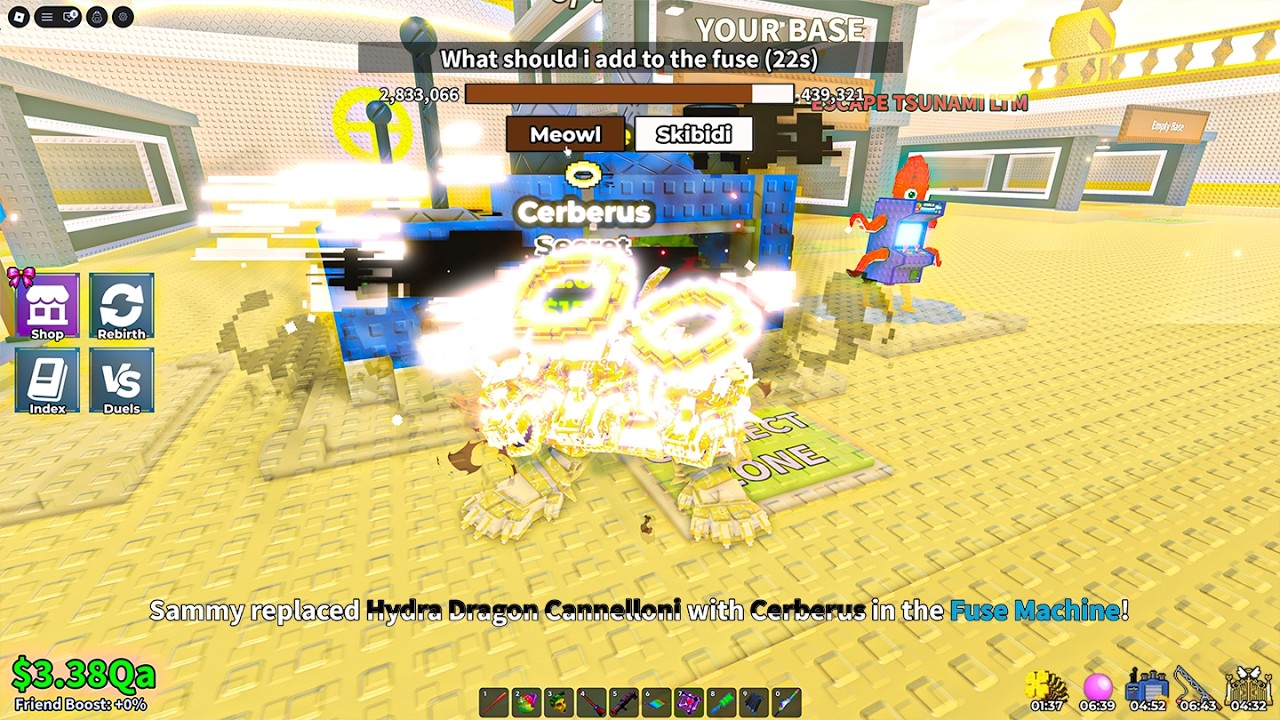 i got Cerberus Secret Brairot in Admin Abuse - Steal a brainrot