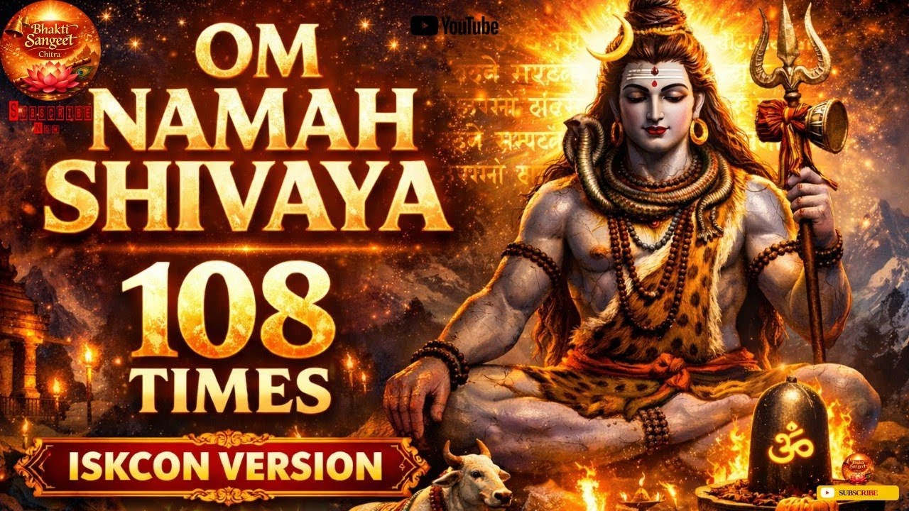 Om Namah Shivaya 108 Times 🙏 | Powerful Shiva Mantra | @BhaktiSangeetChitraHindi