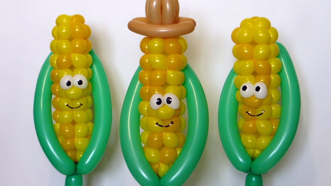 Веселая кукуруза из шаров / Funny corn of balloons (Subtitles)