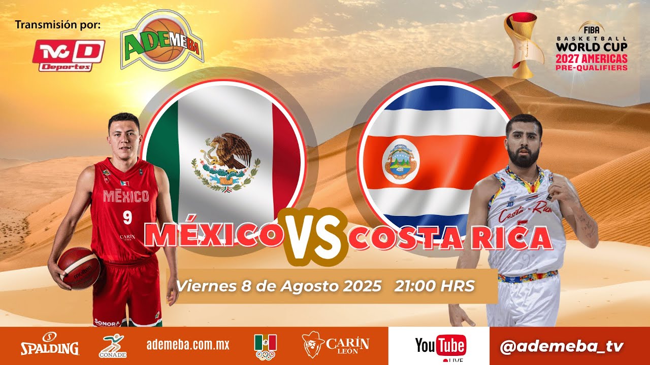 #FIBA  Basketball World Cup 2027 Americas Pre-Qualifiers | México vs Costa Rica