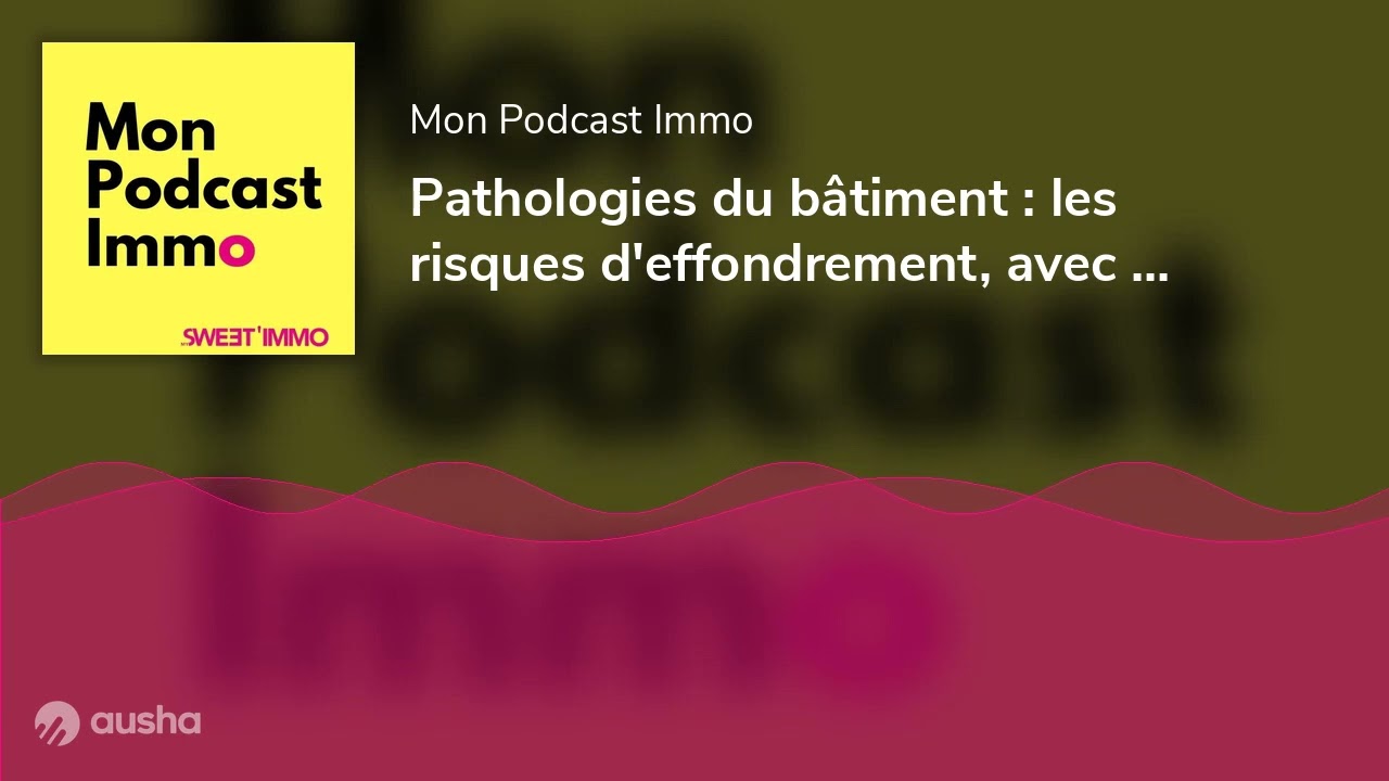Pathologies du bâtiment : les risques d'effondrement, avec Dominique Boussuge