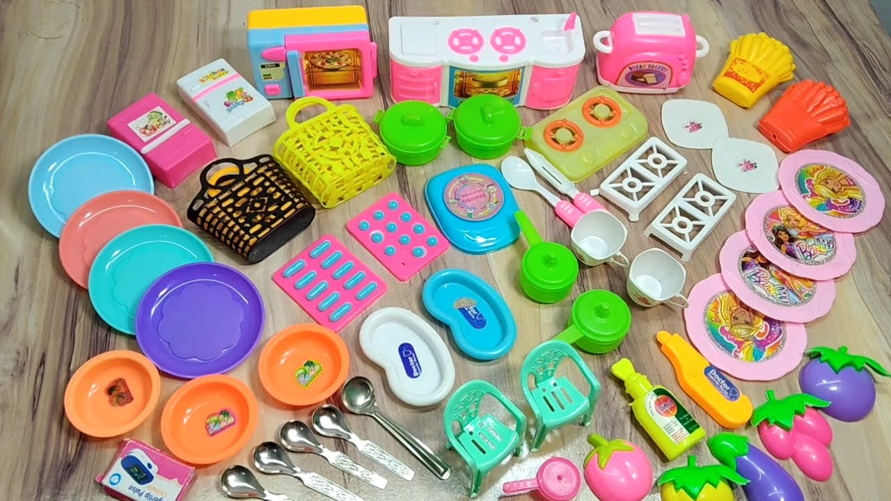 7:55​ Minutes Satisfying with Unboxing Hello Kitty Miniature Kitchen Set | Toy Kitchen Set Unboxing