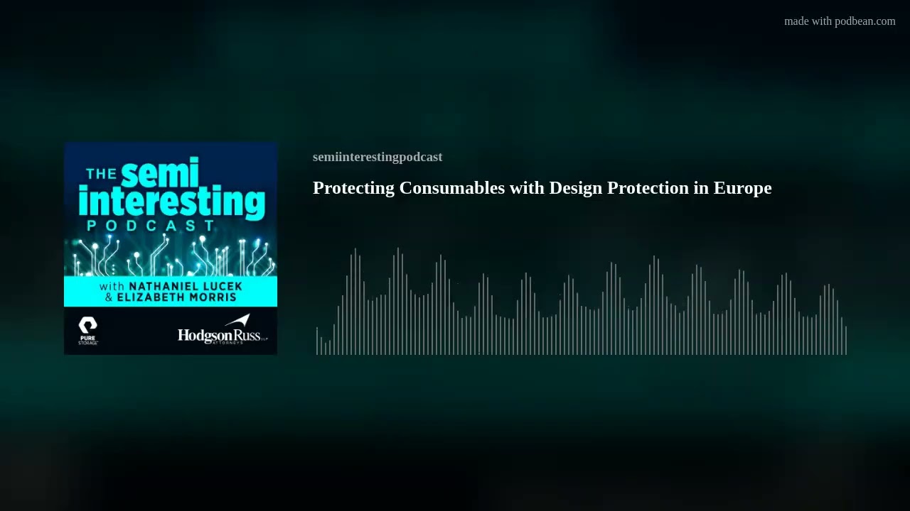 Protecting Consumables with Design Protection in Europe