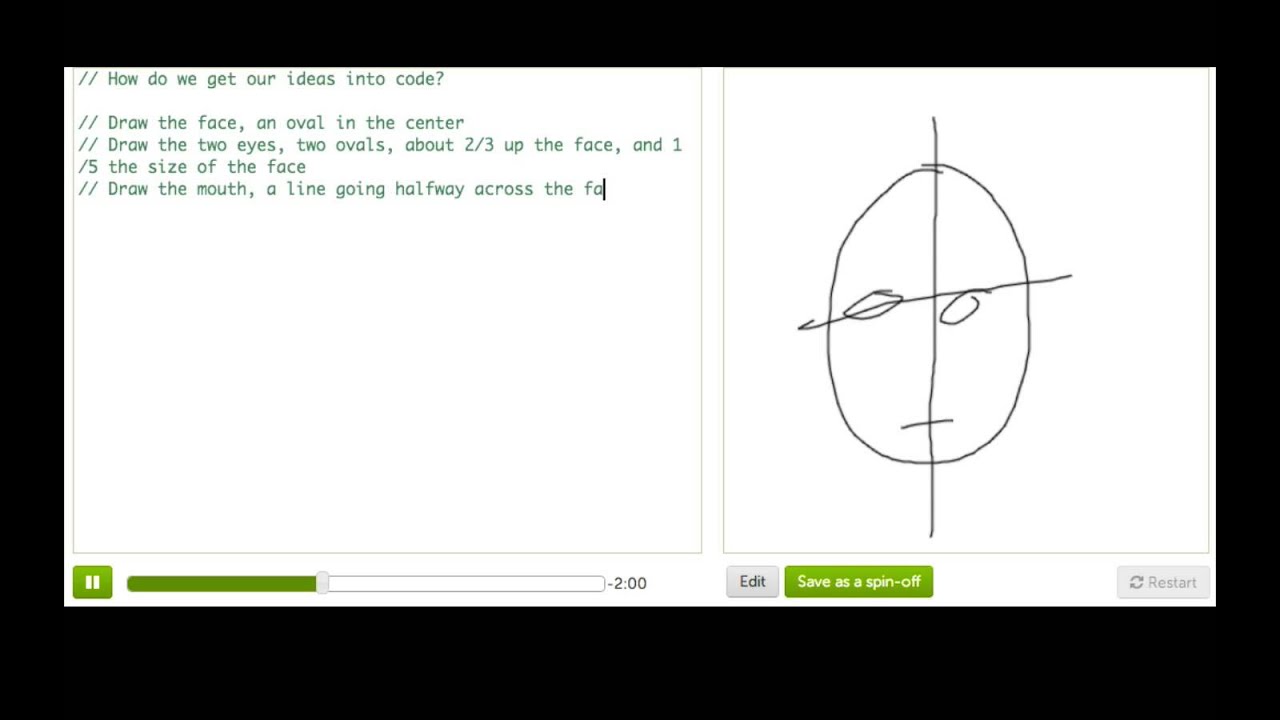 Planning with pseudo-code | Intro to JS: Drawing & Animation | Computer Programming | Khan Academy