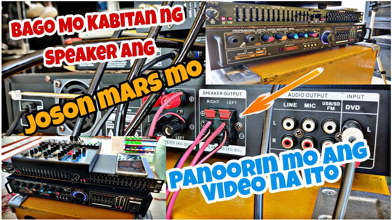 BAGO KAYO MAG KABIT NG SPEAKER SA JOSON MARS PANOORIN NYU ANG VIDEO NA ITO