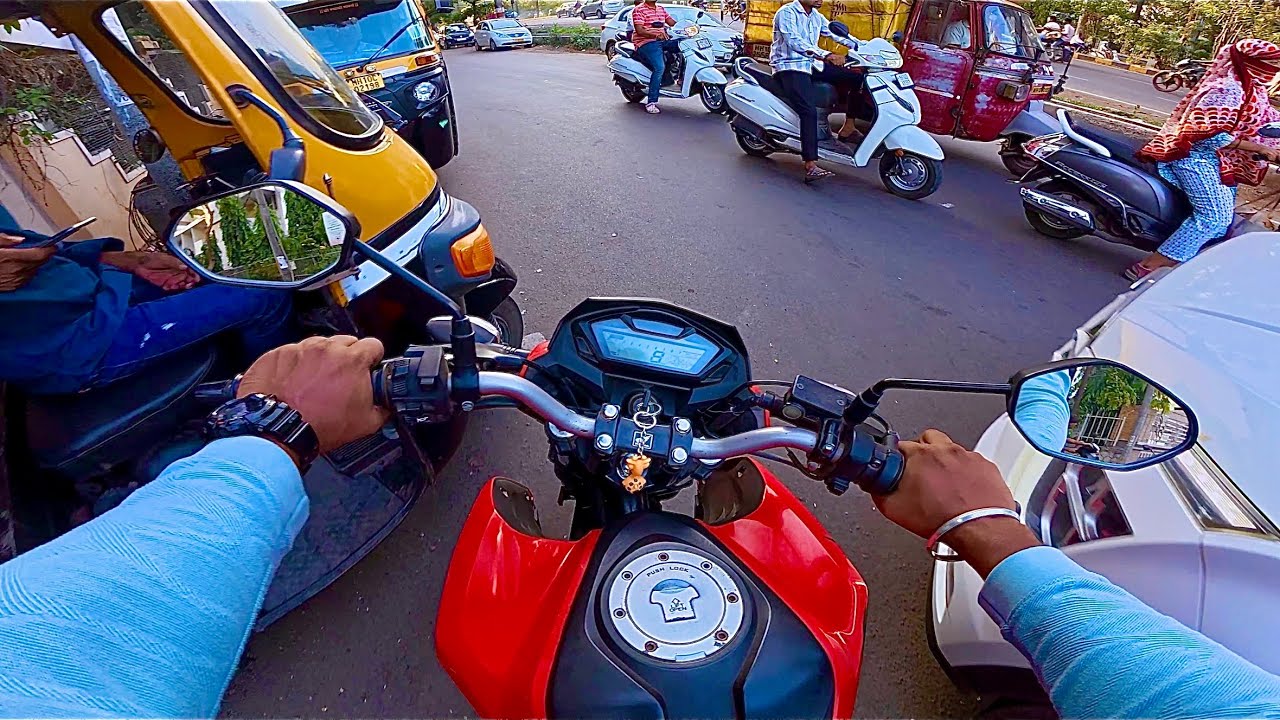 4K POV ASMR: Relaxing Evening Ride Through City Traffic 🌆 | Pure Bike Sound #sanglibikerider