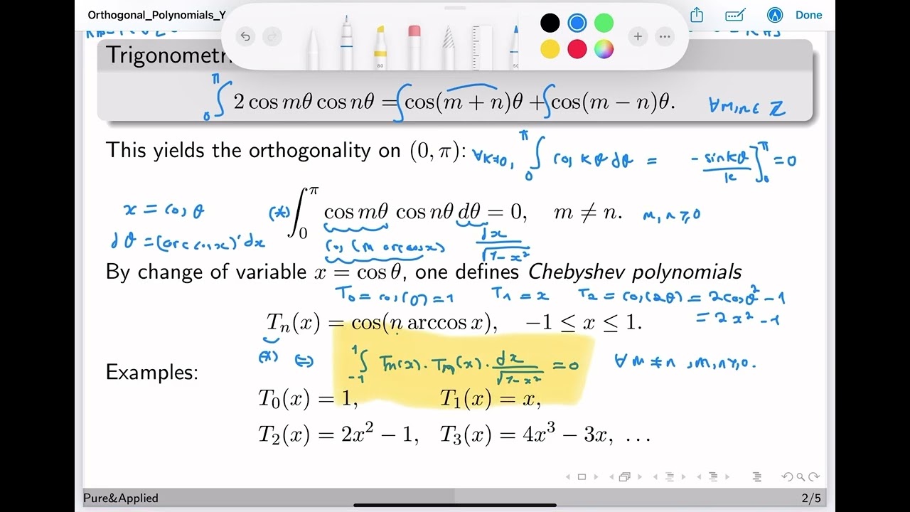 Chebyshev Polynomials| Orthogonal Polynomials