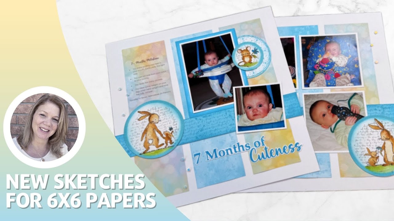 Scrapbook Layout Using 6x6 Papers | Beautiful Bokeh DSP from Stampin Up