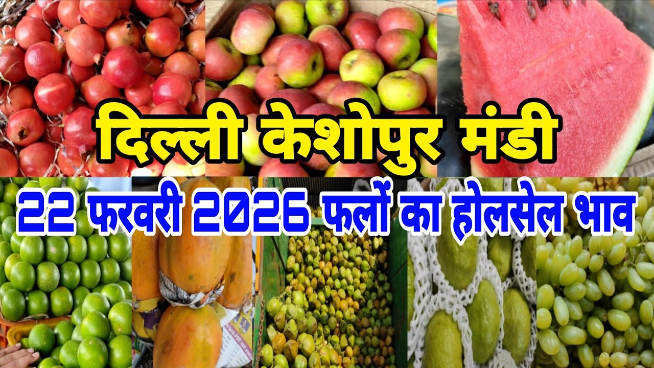 22 Feb 2026 फल का थोक भाव। Today fruits market price #keshopurmandi #fruit