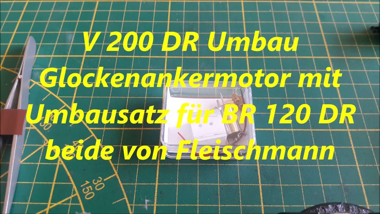 V200 DR Fleischmann Einbau Glockenankermotor