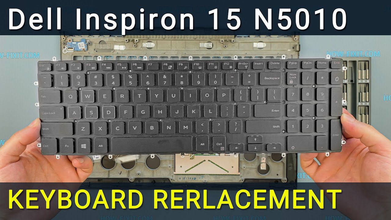 Замена клавиатуры на ноутбуке Dell Inspiron 15 N5010, M5010, M501R