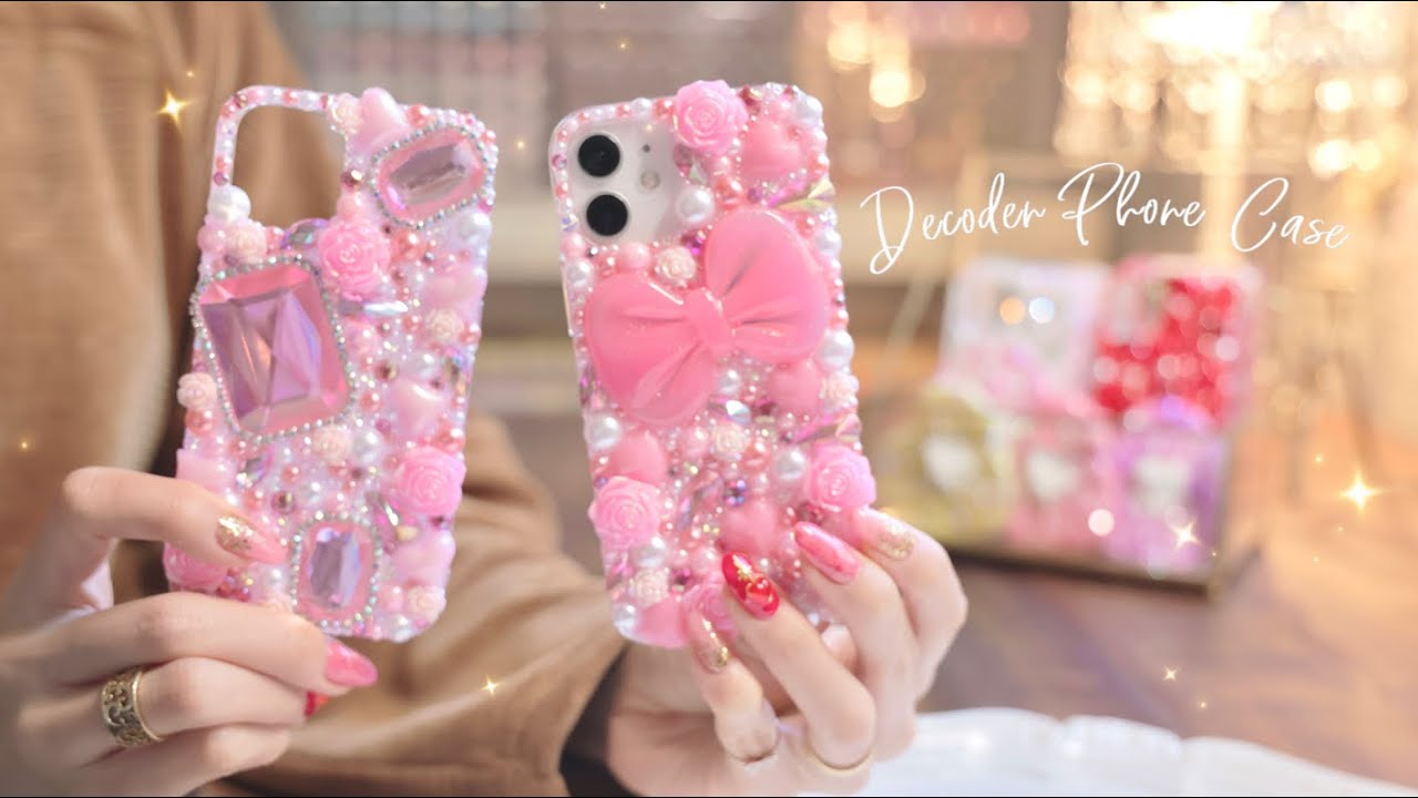 【レジンで作るスマホケース】懐かしの「デコ電」を再現してみた🎀 DIY Decoden Phone Case