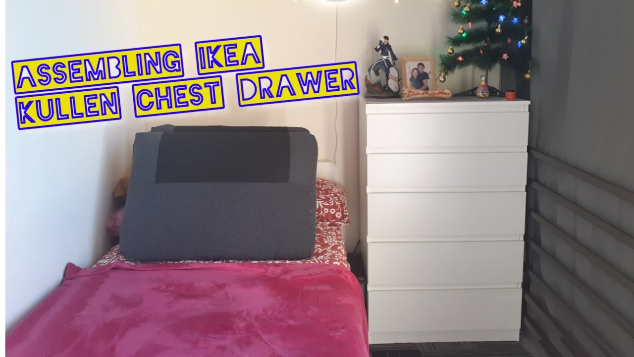 Ikea Kullen Chest/5 Drawer (Assembly ) Tight space room.