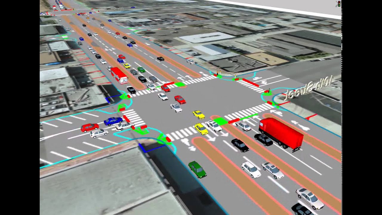 Palm Avenue Future PM Traffic Simulation