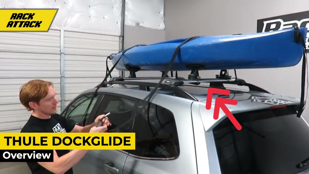 Thule 896 DockGlide Horizontal Rear Load Kayak Carrier Demonstration
