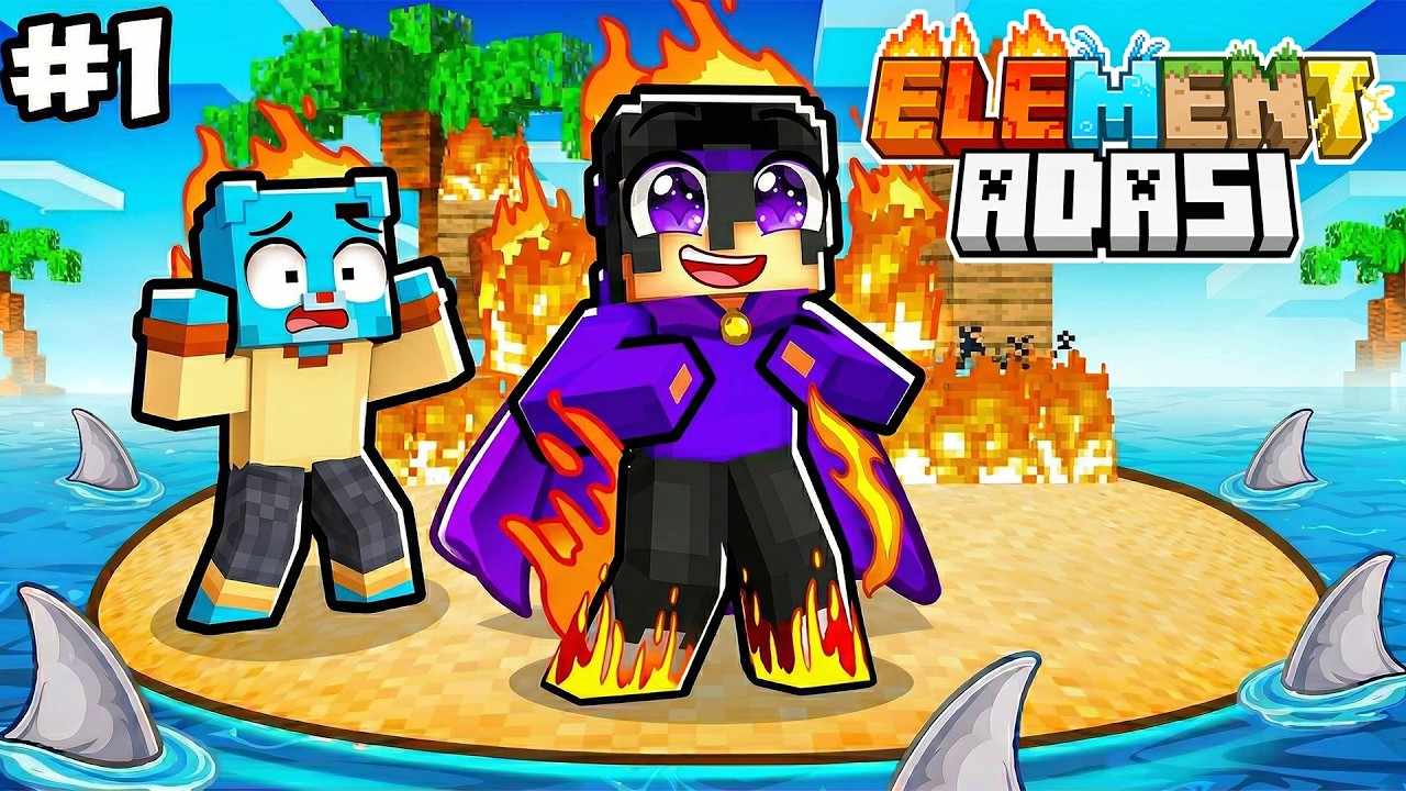 Element Adası Başlıyor! YENİ SERİ🔥 | Minecraft #1