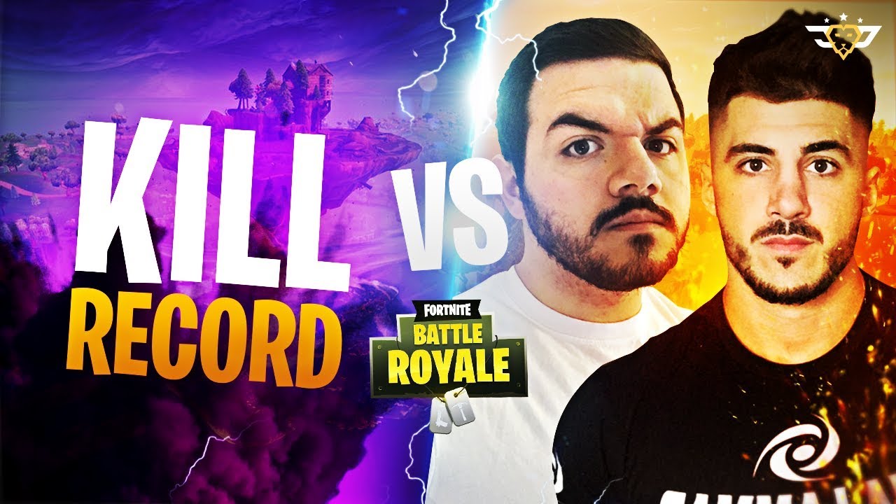 NICKMERCS AND COURAGE VS THE FORTNITE KILL RECORD! WE WENT OFF! (Fortnite: Battle Royale)