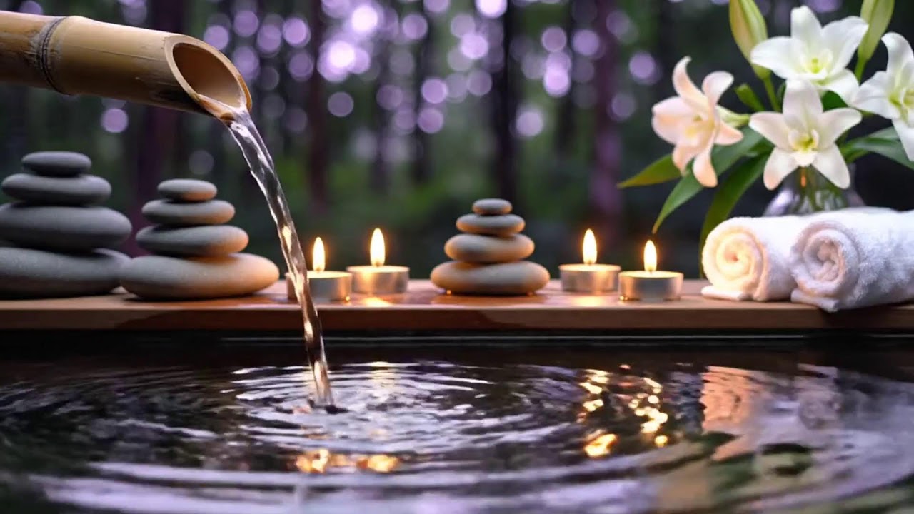 Relaxing Piano with Flowing Water Sounds 🌿 Healing Piano Music for Anxiety Depression | Deep Rest