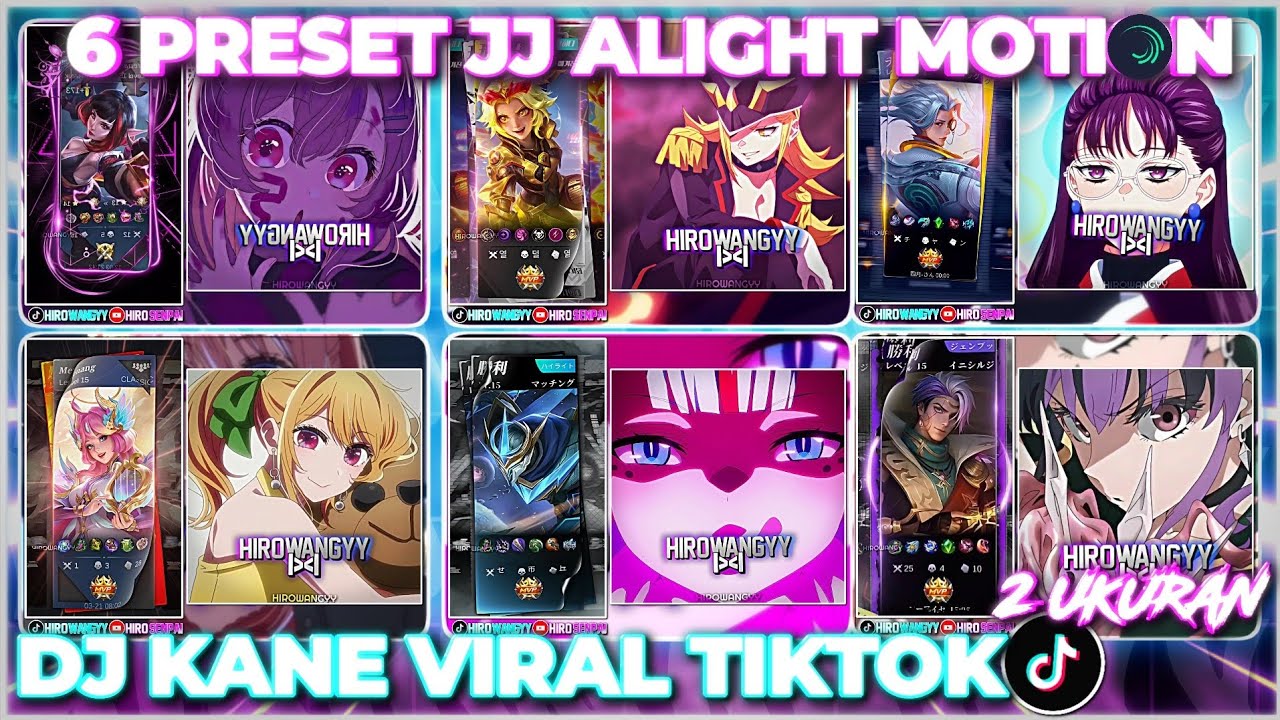 6 PRESET JJ ALIGHT MOTION 2 UKURAN🥀DJ DULU AKU SUKA PADAMU,DJ MELODY ULAR TEHIBA TEHI DLL😋🔥