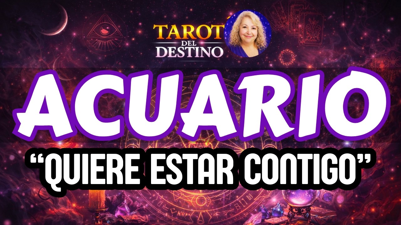 ACUARIO ♒ ESTA PERSONA QUIERE ESTAR CONTIGO… PERO HAY ALGO QUE LO FRENA | Tarot del Destino #acuario