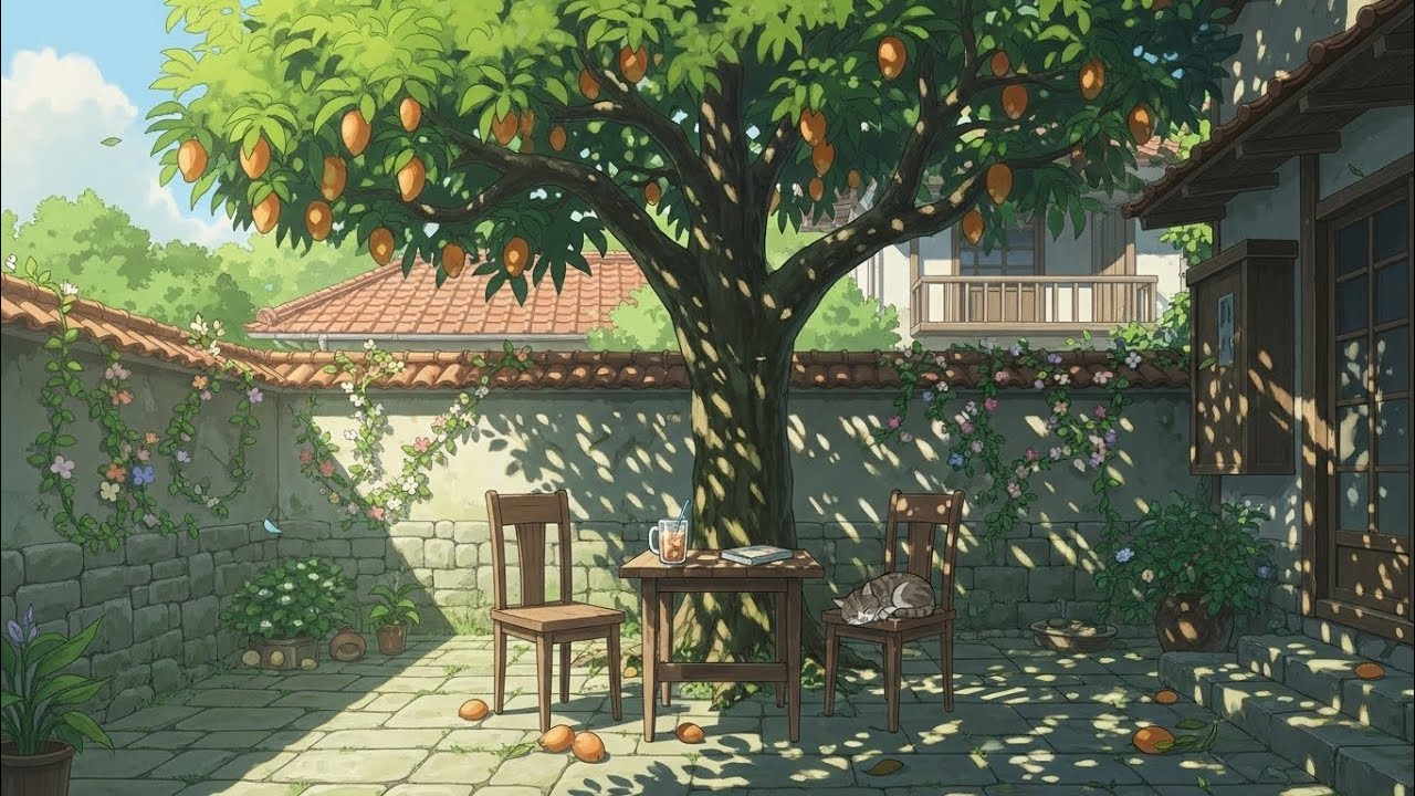 बरसाती रात का सुकून | दीयों की रोशनी, शांत गाँव और खामोश बारिश 🌧️✨Indian Ghibli-Style Night ASMR
