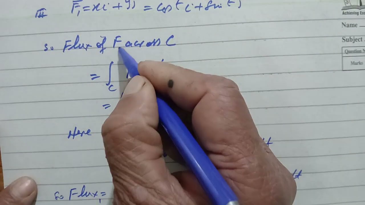 Thomas Calculus Exercise 16.2 Q. 29. Circulation and Flux.