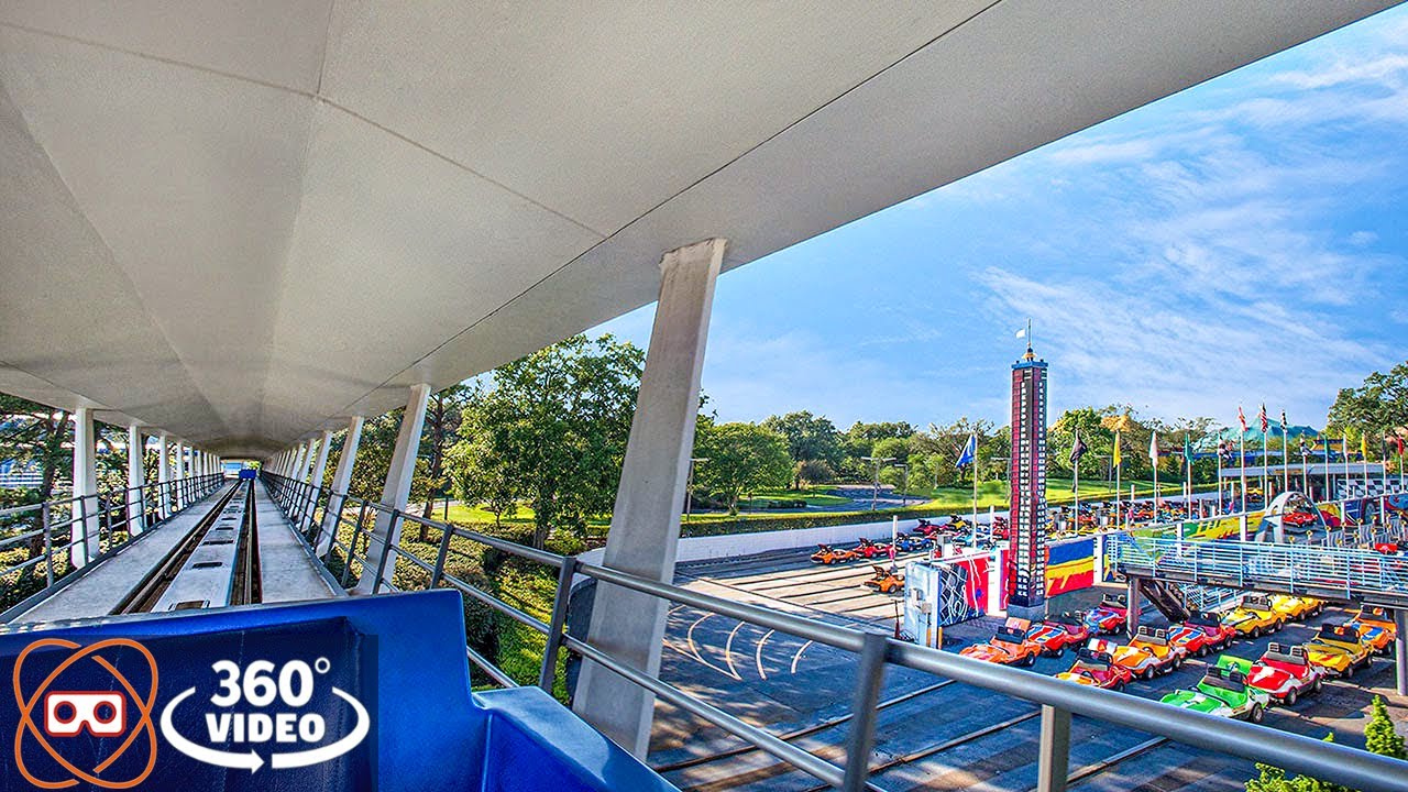 [360] TTA PeopleMover Tour of Magic Kingdom Tomorrowland - Disney World