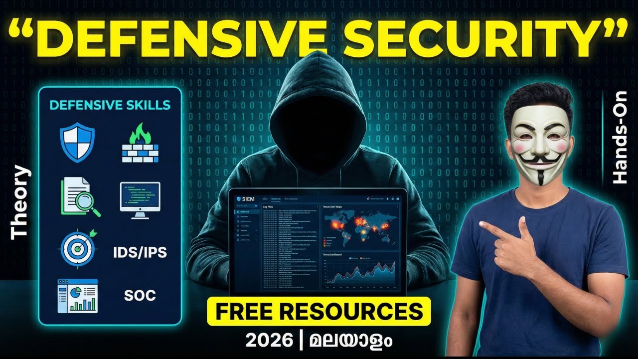 Best FREE Defensive Security Resources 2026 | Blue Team Roadmap Malayalam