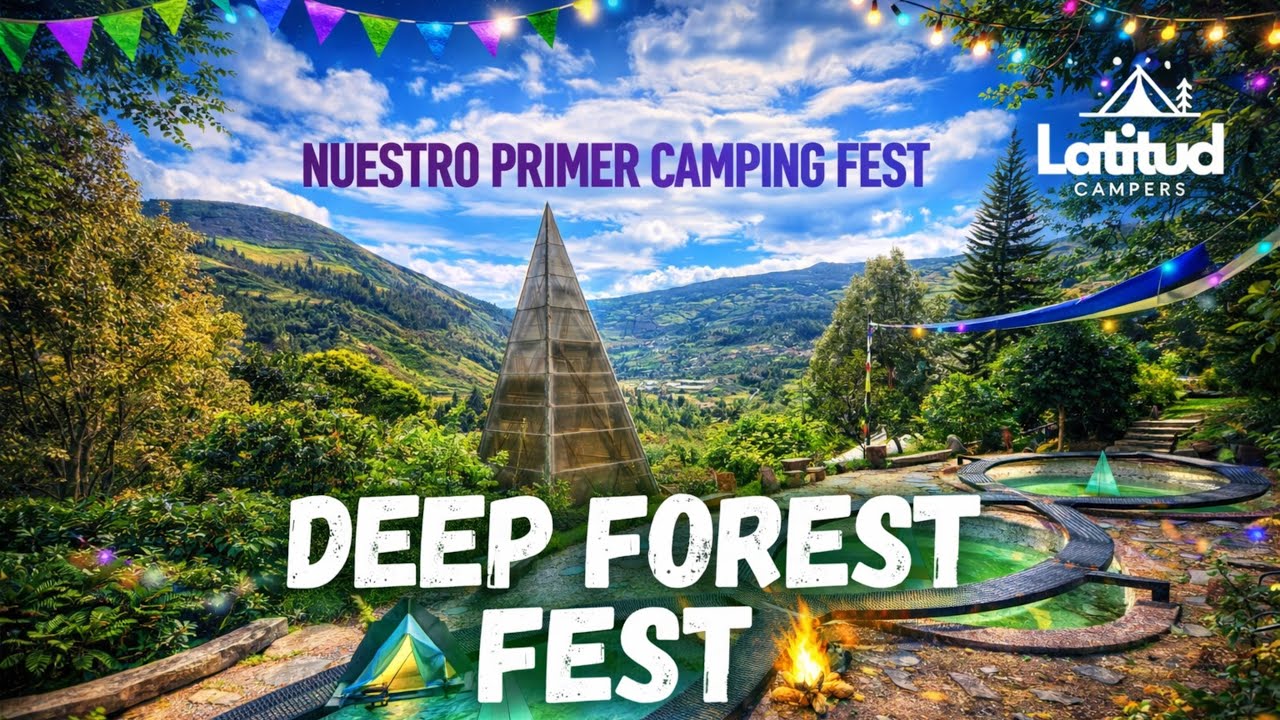 Acampamos en un festival de música electrónica y pasó algo que no esperábamos 😱😮🌲
