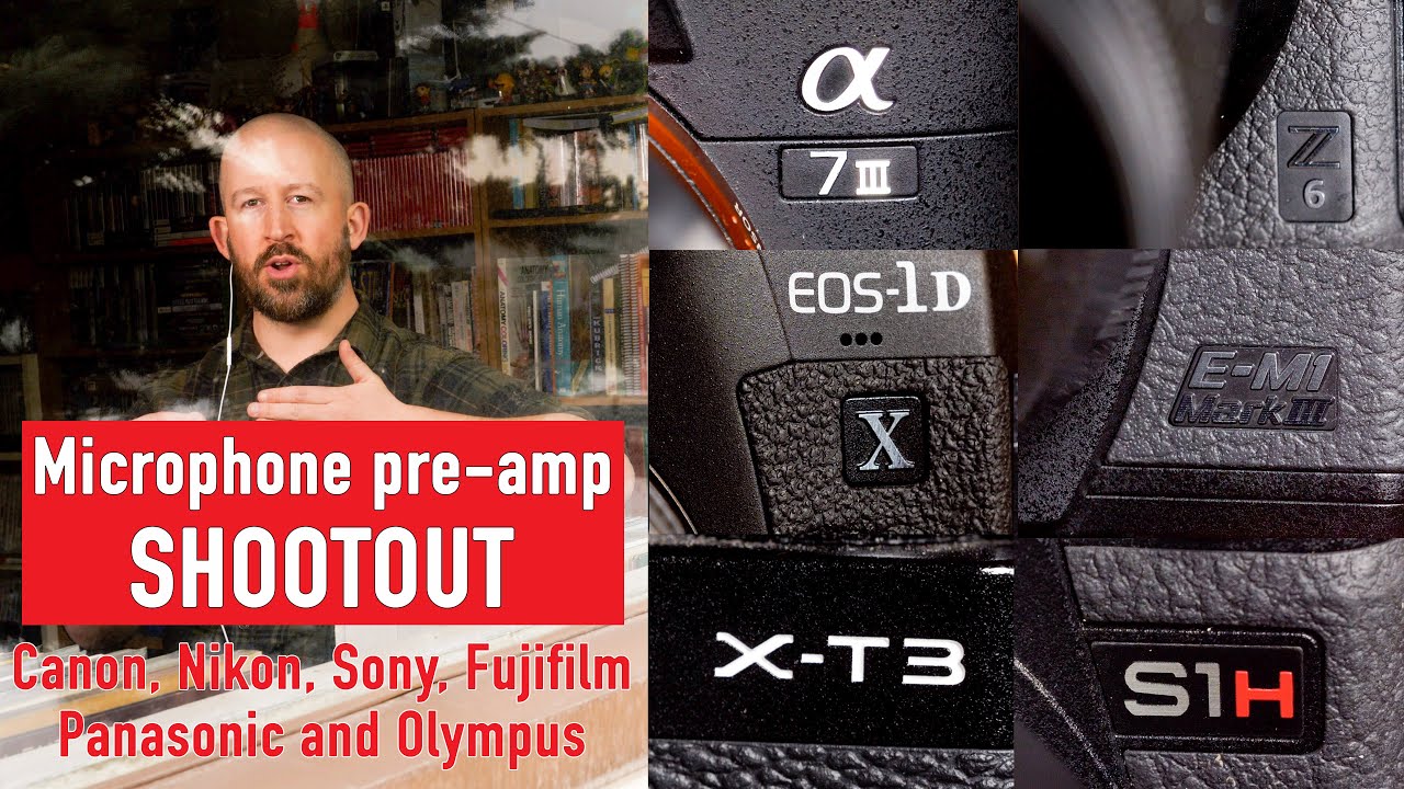 Which camera has the best audio pre-amps ? (Canon, Nikon, Sony, Fujifilm, Panasonic, Olympus)
