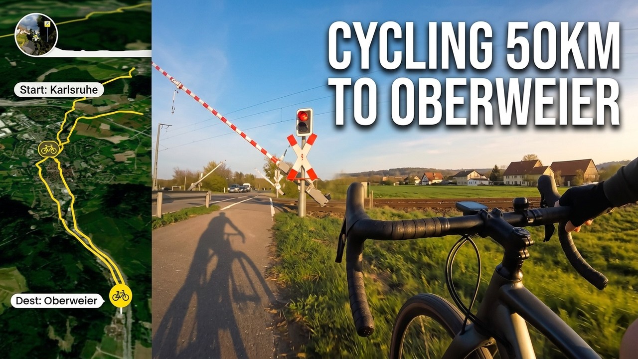 50 km round trip to Oberweier, Baden-W&uuml;rttemberg, Germany