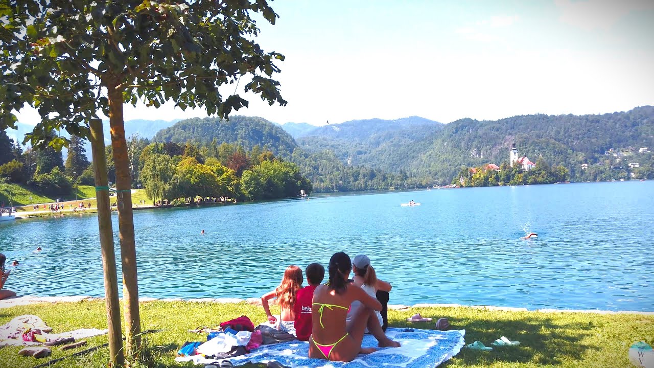 Bled in Tourist Season, Slovenia - 4K Virtual Walk