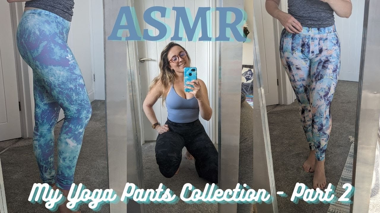 ASMR // My Yoga Pants Collection (Part 2) - Fabric Scratching (No Talking)