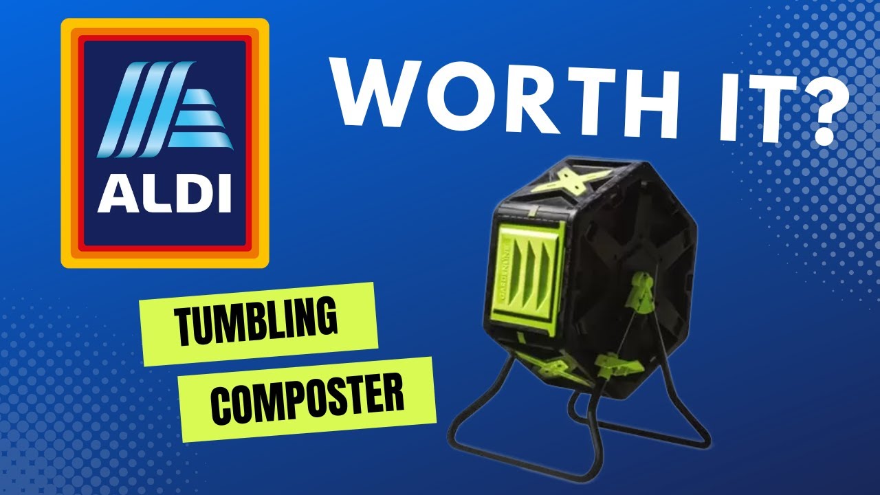 ALDI Came out with a Tumbling Composter?! 😱 Unboxing and First Try!