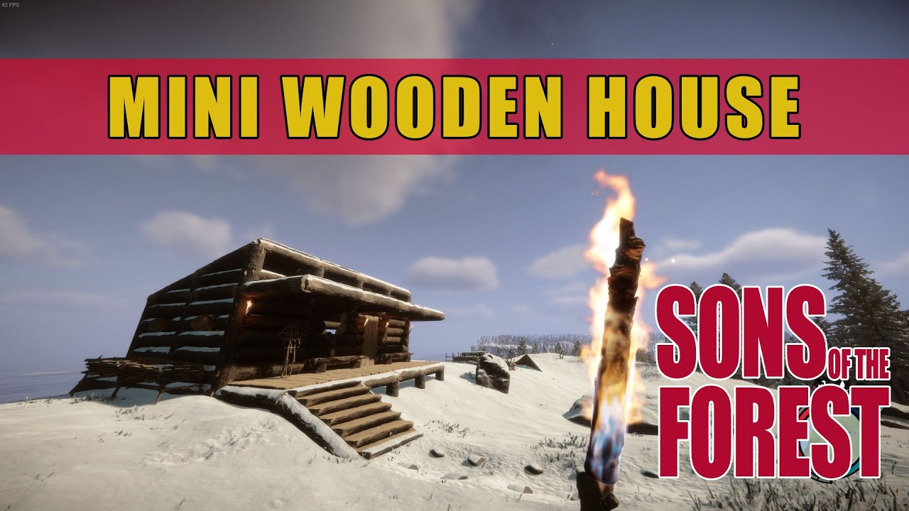 How To Build Mini Wooden House - Sons Of The Forest | Deri Milk