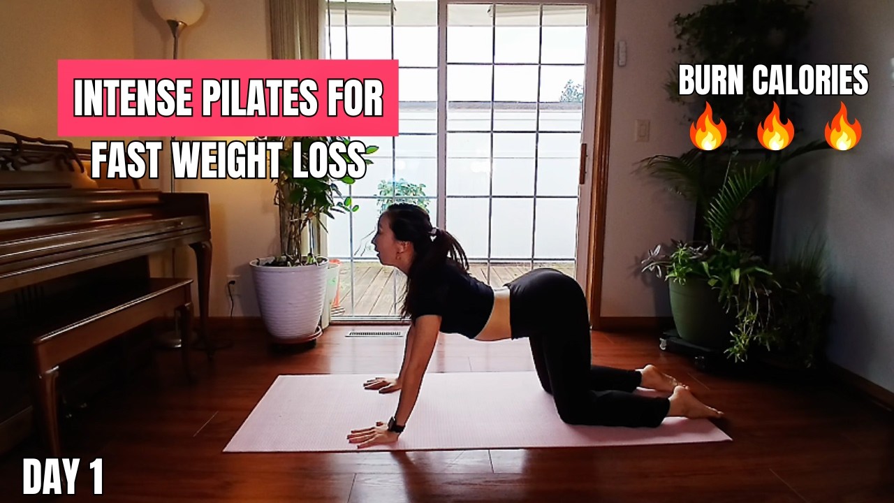 Day 1 Belly Fat Burn | Intense 20 Min Pilates Workout
