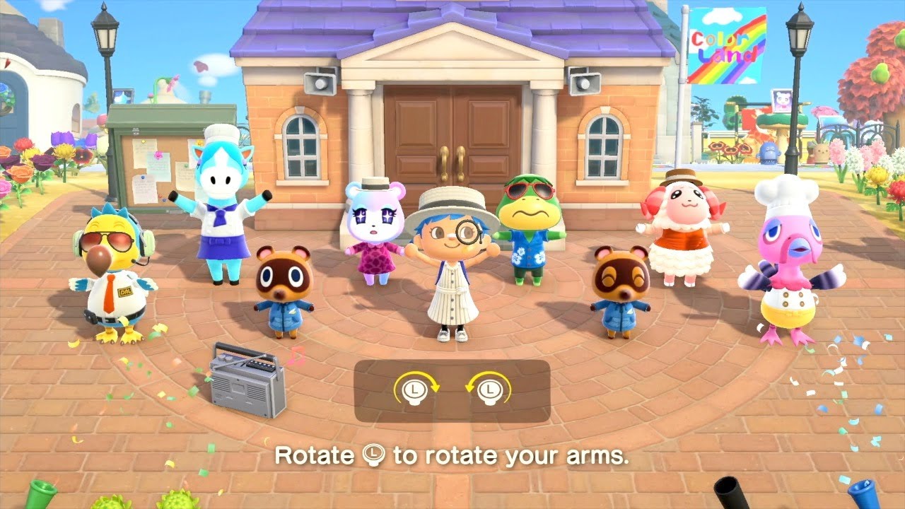 Group Stretch! | Julian, Judy, Kapp'n, Dom, Wilbur, Timmy, Tommy, & Franklin — ACNH Shorts