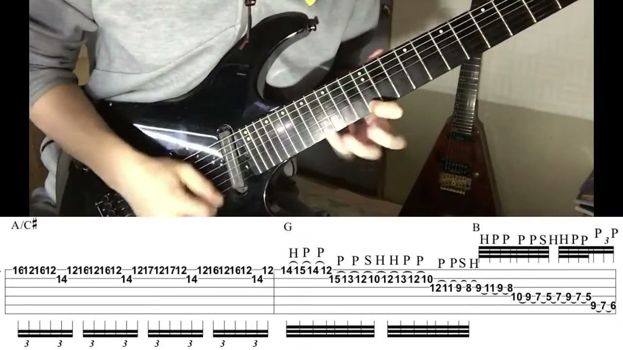 Pull Me Under Dream theater Guitar Solo Cover with TAB Lesson