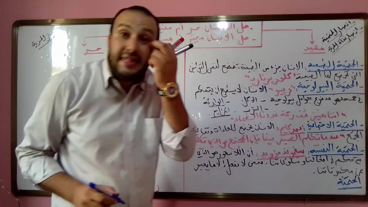 مشكلة الحرية مع شعب علوم تجريبية ورياضيات ولغات هل الانسان حر أم مقيد؟