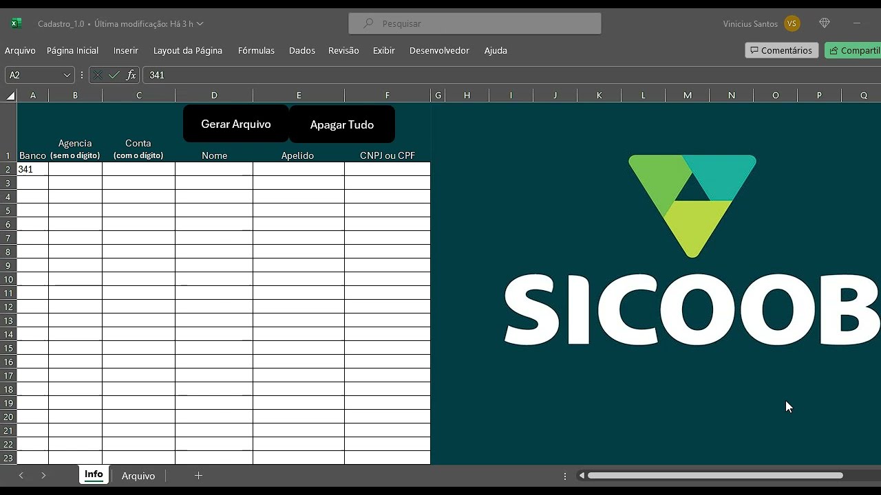 Arquivo XML -  Cadastro de Favorecidos em lote