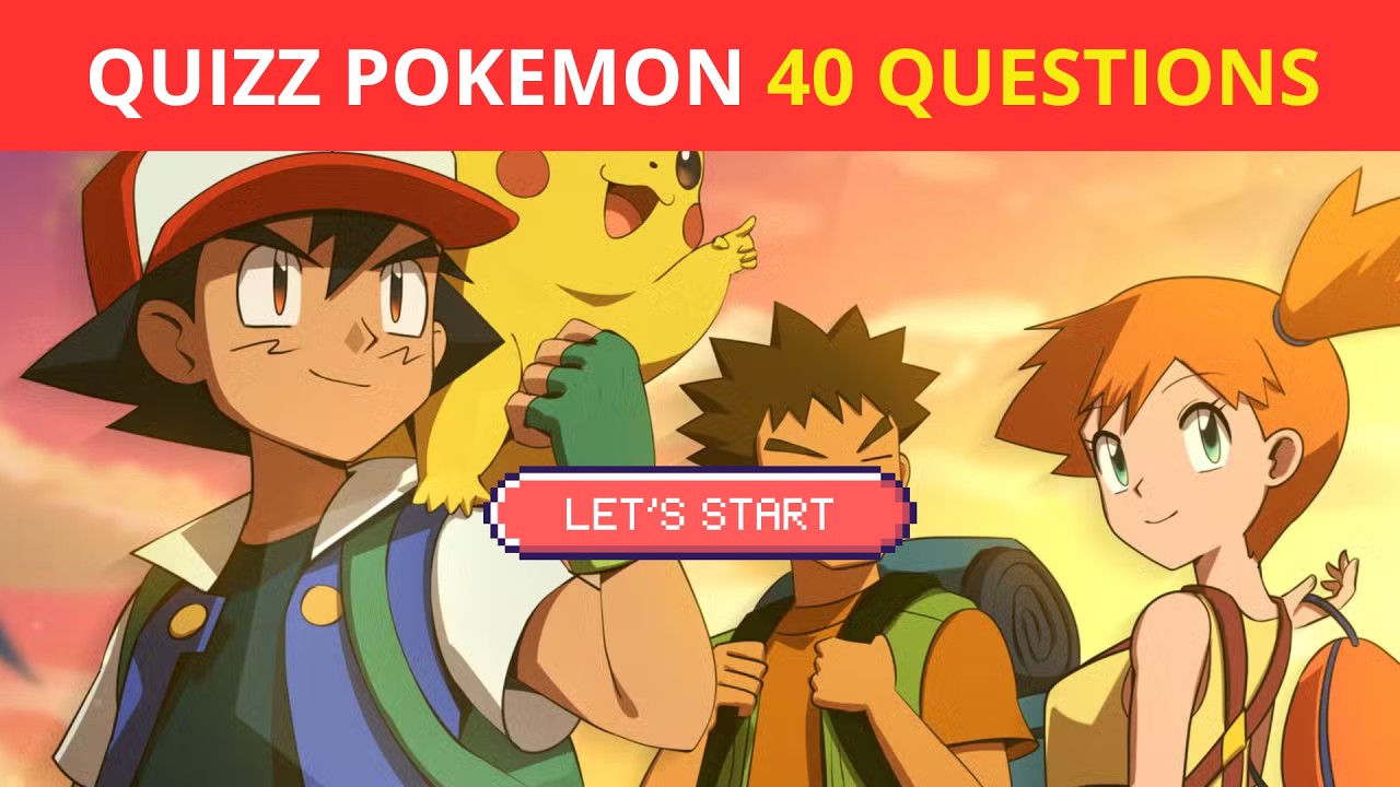 Quizz Pokémon ! 40 questions sur l'univers pokémon , quizz dispo sur Kahoot!