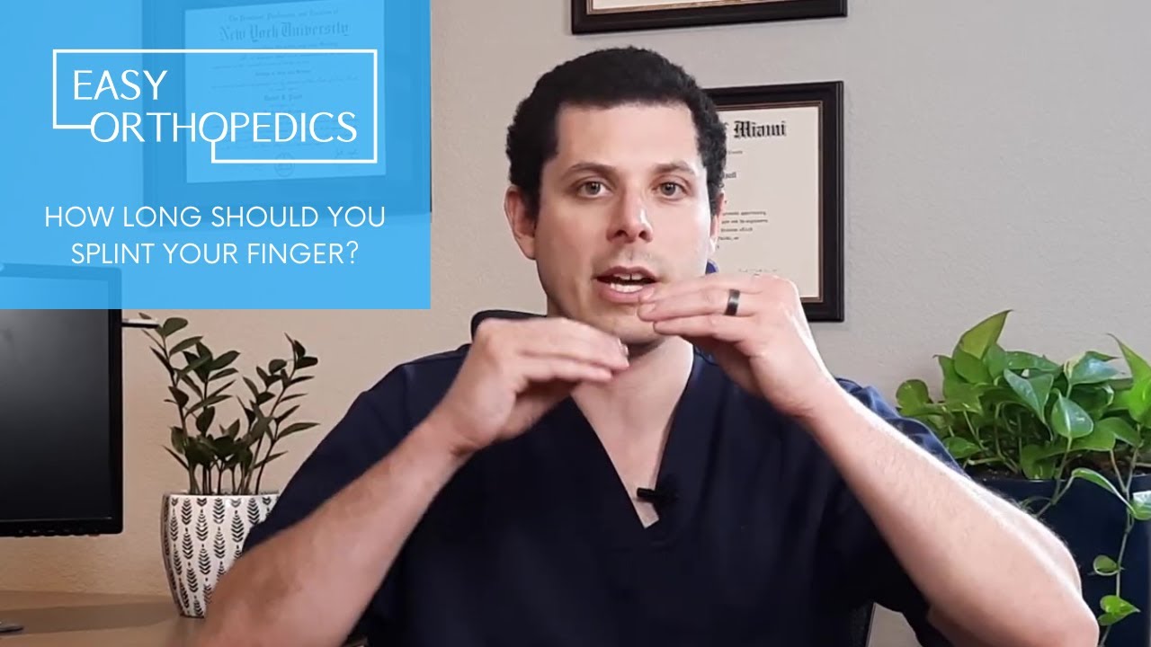 How long should you splint your finger?