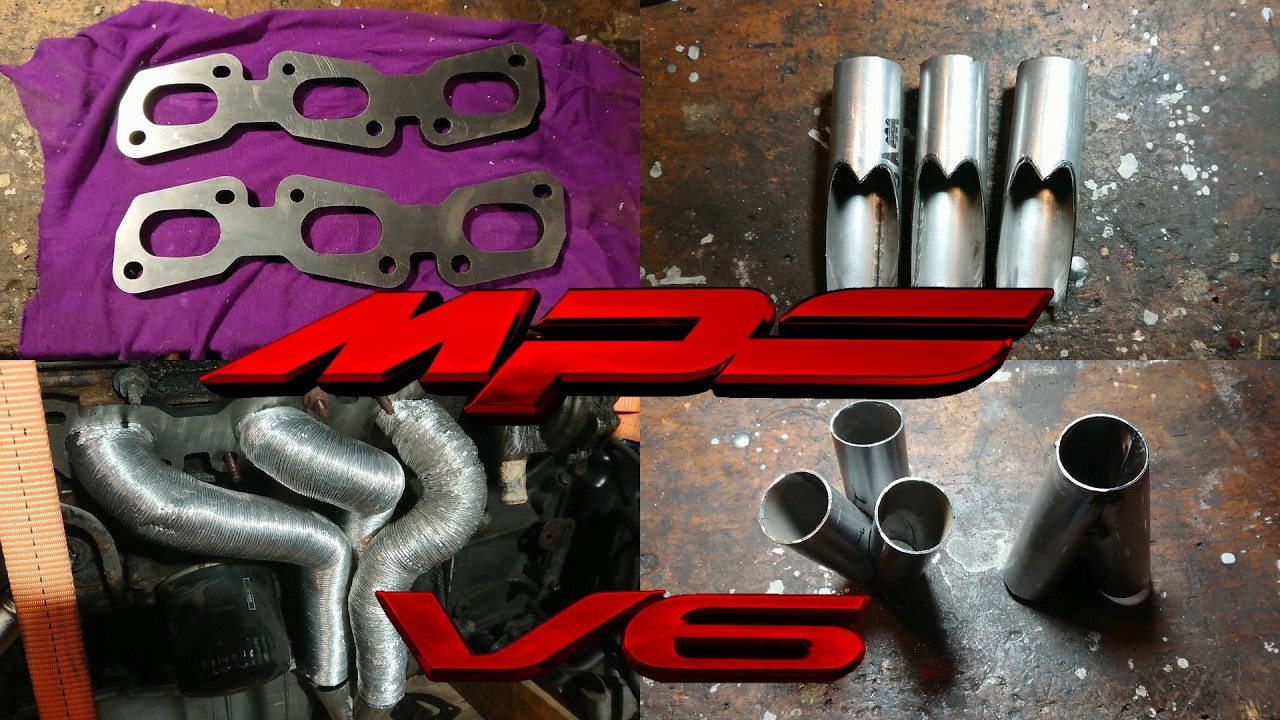 Budowa kolektorów wydechowych - Mazda 6 MPS 3.0 V6 SWAP #5