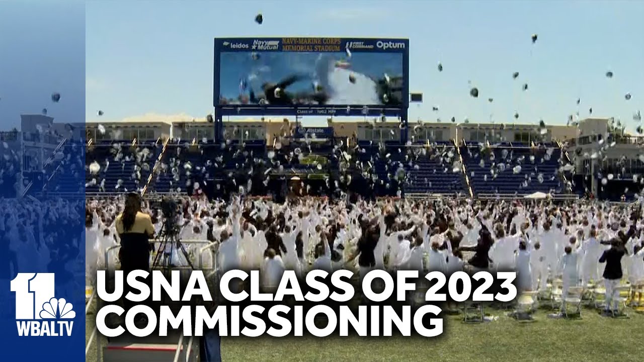 US Naval Academy holds commissioning ceremony for class of 2023