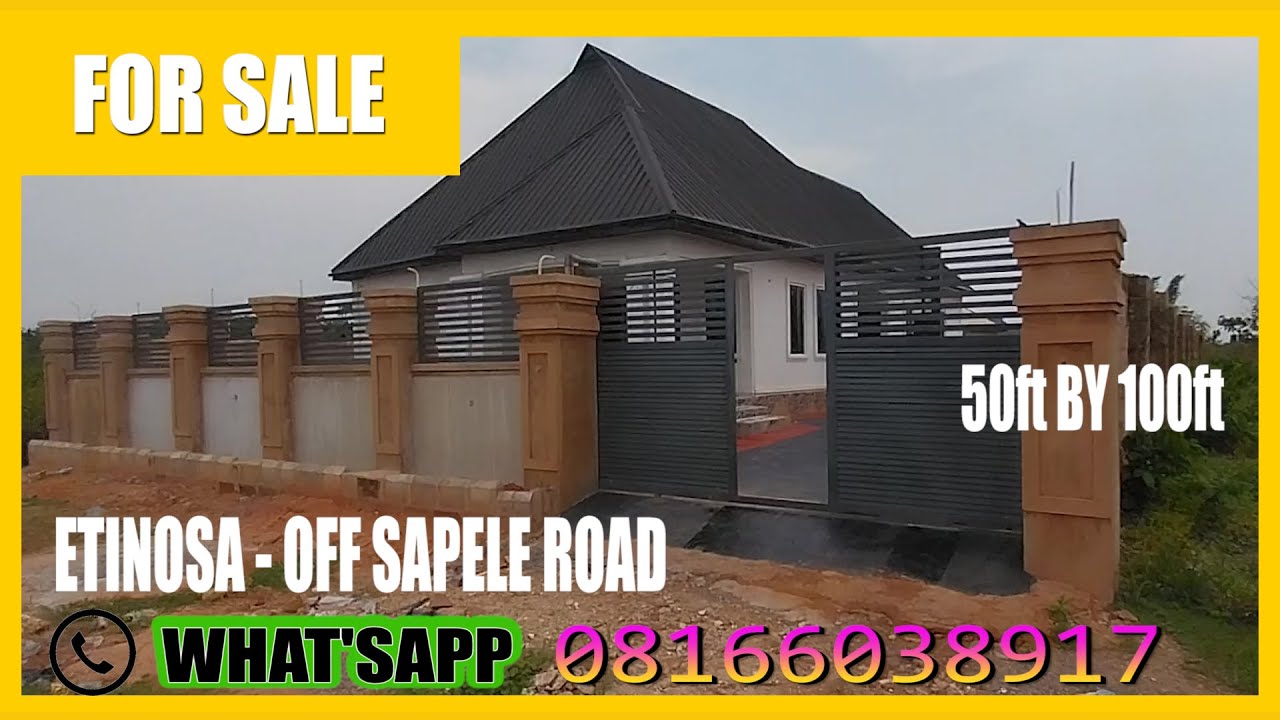 HOUSE FOR SALE IN BENIN CITY, EDO STATE NIGERIA -  ETINOSA- OFF SAPELE ROAD
