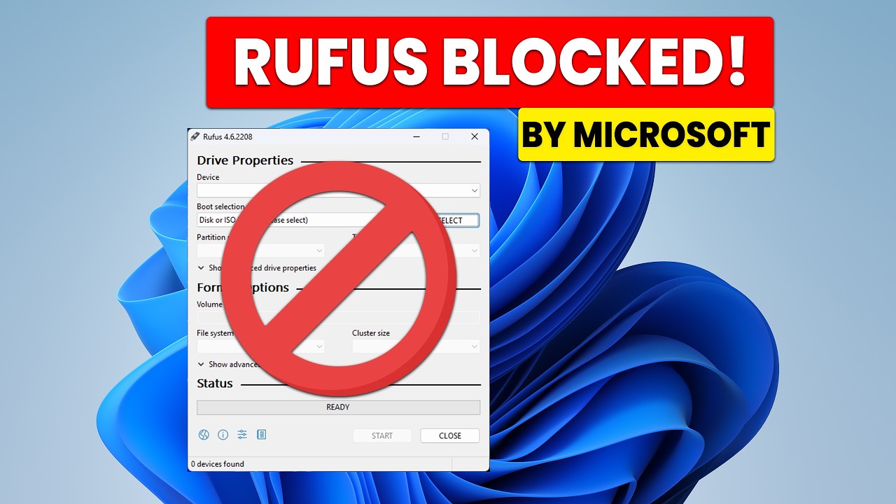 Microsoft блокирует загрузку ISO-образов Windows 11 Insider с помощью Rufus!