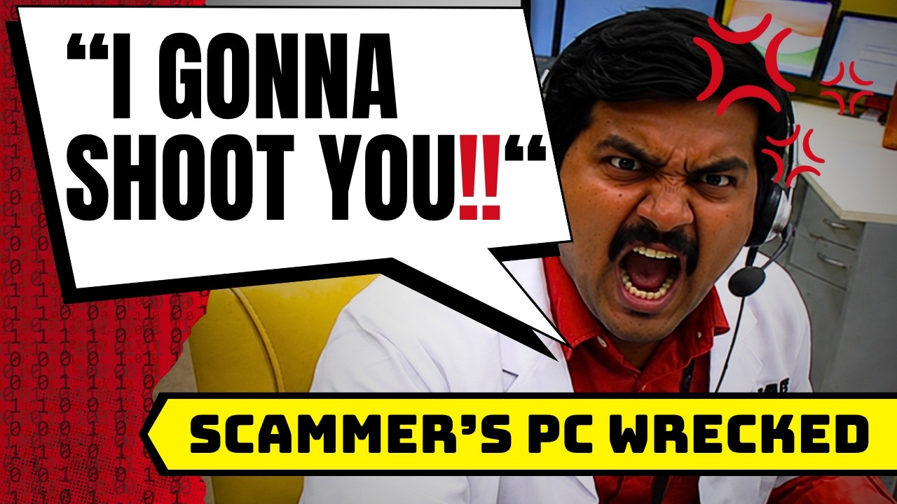 Scammer THREATENS TO KILL ME, After I Destroyed His Computer!!