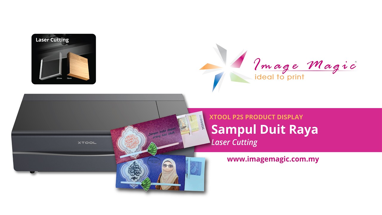 xTool P2S Product Display - Sampul Duit Raya | Laser Cutting